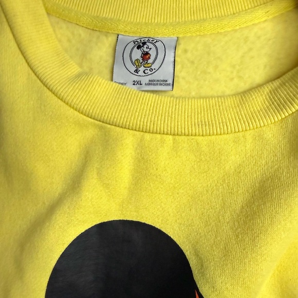 Mickey & Co. Mickey Mouse Rainbow Crewneck Sweatshirt Size 2XL - Picture 2 of 6